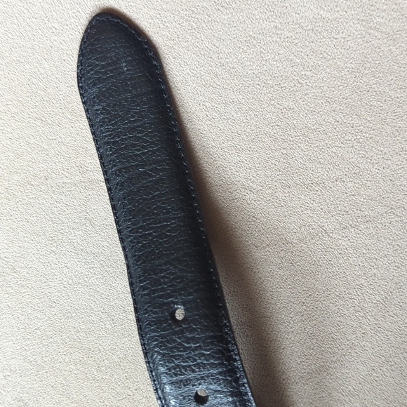 - Black Genuine Italian Leather Made In Italy 010487 010 Size 44/110 - Picture 5 of 8